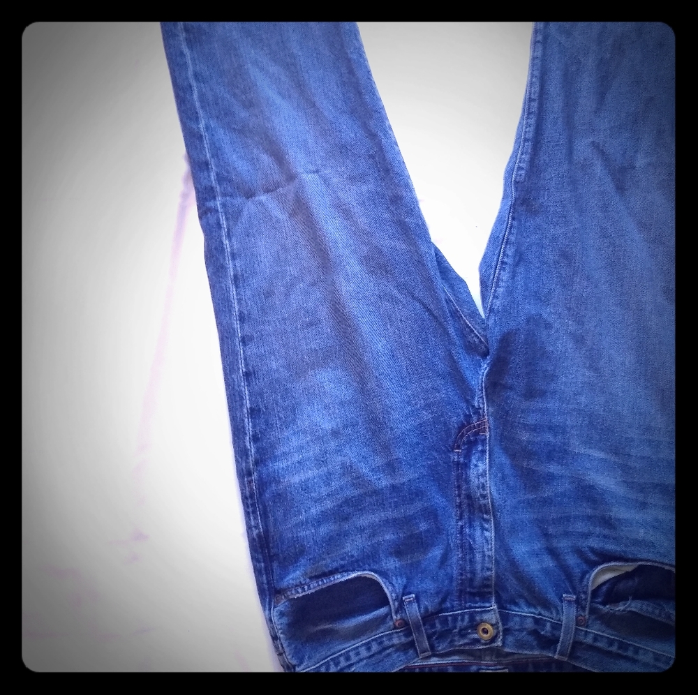 J Crew relaxed jeans 33 W 32 L Handmade in Canada